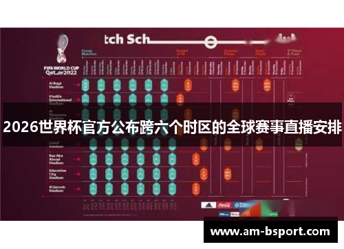 2026世界杯官方公布跨六个时区的全球赛事直播安排
